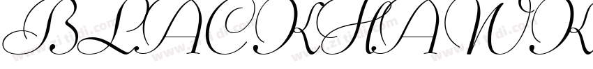 BLACKHAWK Swash字体转换